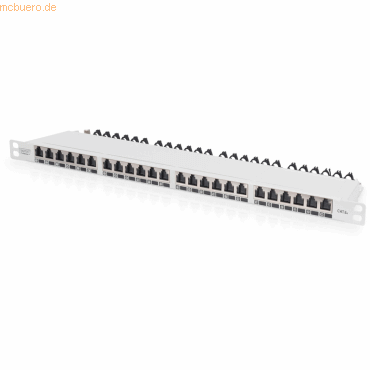 4016032444848 - DIGITUS Patchpanel CAT 6AKlasse EA High Density geschirmt 24 Port Netzwerk-Patchpanel 483 mm (19) CAT 6a CAT 6a (Rohkabel CAT 7) 05 HE Bestückt