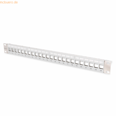 4016032445142 - DIGITUS DN-91410-LF Modular Patch Panel for Keystone Jack 1U Rack Mount 24-port blank