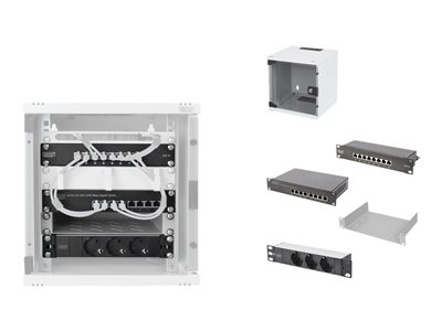 4016032455363 - DIGITUS DN-10-SET-1 - cabinet - 254 mm 312 x 100 mm (wxd) - 6U 4016032455363 - DIGITUS DN-10-SET-1 - cabinet - 254 mm 312 x 100 mm (wxd) - 6U