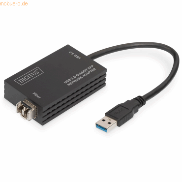 4016032457138 - Computer Glasfaser Notebook USB 32 Gen 1 (USB 30) Netzwerk Adapter [1x USB - 1x SFP-Slot] DN-3026