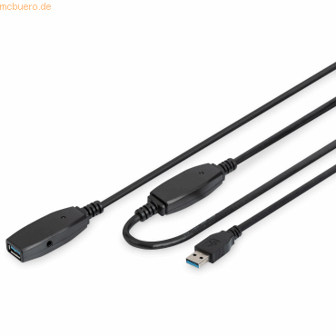 4016032457480 - USB-Kabel USB 32 Gen1 (USB 30   USB 31 Gen1) USB-A Stecker USB-A Buchse 1000 m Schwarz Geschirmt doppelt geschirmt DA-73105