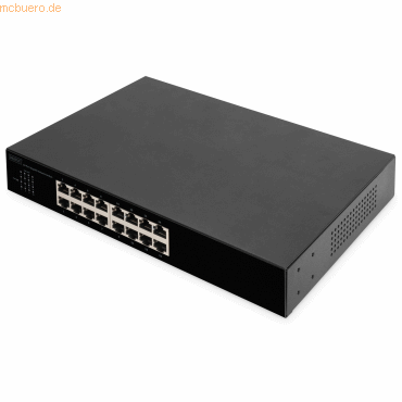 4016032458050 - DIGITUS - switch - 16 ports - unmanaged - rack-mountable