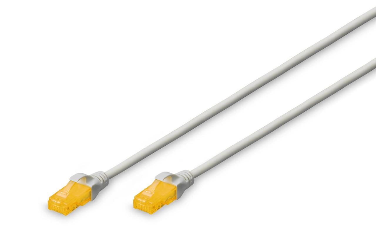 4016032461753 - DIGITUS Patch-Kabel Slim RJ-45 (M) zu RJ-45 (M) 7m Kupfer U UTP Cat 6a grau (DK-1617-A-070S)