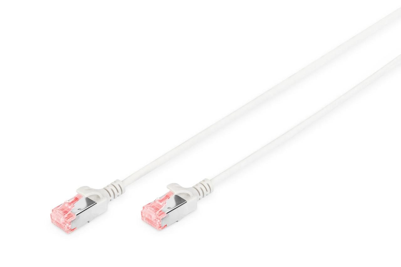 4016032464778 - DIGITUS Patch-Kabel Slim RJ-45 (M) zu RJ-45 (M) 2m Kupfer U FTP Cat 6 grau (DK-1624-020S)