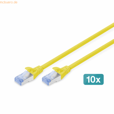 4016032470465 - DIGITUS 10er CAT 5e SF UTP Patchkabel 5m gelb