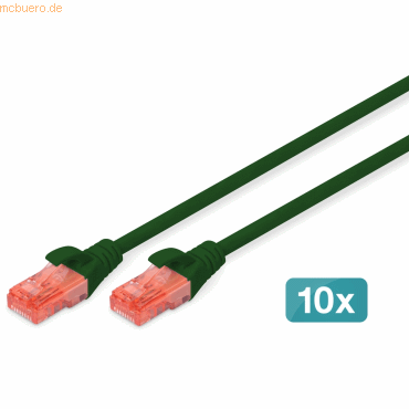 4016032470779 - DIGITUS 10er CAT 6 U UTP Patchkabel 1m grün