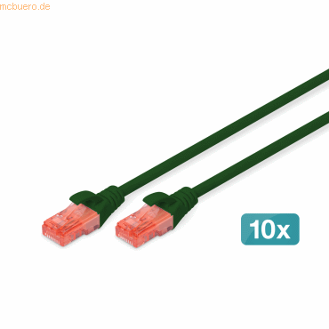 4016032471240 - DIGITUS 10er CAT 6 U UTP Patchkabel 5m grün