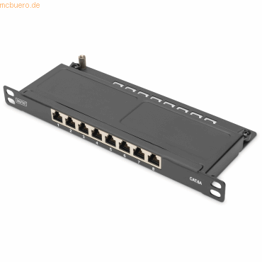 4016032473169 - DN-91608S-SL-EA 8 Port Patch-Panel 254 mm (10) CAT 6a 05 HE