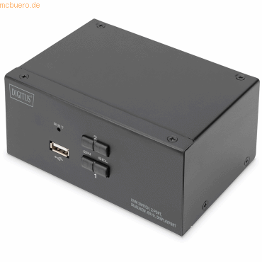 4016032478133 - DS-12862 2 Port KVM-Umschalter Display-Port Tastatur USB 1920 x 1080 Pixel 1920 x 1200 Pixel 1920 x 1280 Pixel 1920 x 1440 Pixel 2560 x 1080