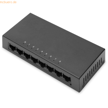 4016032478676 - DIGITUS 8-Port Switch 10 100 Mbps Fast Ethernet Unmanaged DN-80069