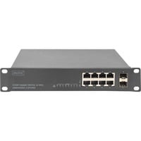 4016032479482 - DIGITUS Switch 8Port Gigabit unmanaged 10 2Uplinks schwarz DN-80119