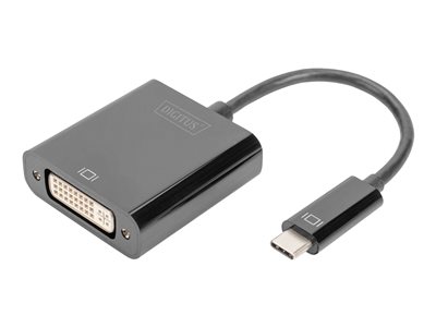 4016032480938 - Digitus usb Type-C zu dvi Adapter 10cm Kabellänge schwarz (DA-70829) - Assmann Electronic Components