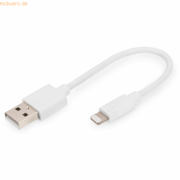 4016032481607 - DIGITUS Lightning auf USB A Daten- Ladekabel MFI zertifizie DB-600106-001-W