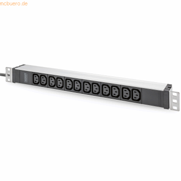 4016032483472 - DIGITUS PDU 1U 12xC13 Ausgänge 230V 16A schwarz 4016032483472 - DIGITUS PDU 1U 12xC13 Ausgänge 230V 16A schwarz