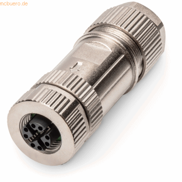 4016032485681 - DIGITUS M12-Buchse X-kodiert IP67 Cat6Afeldkonfektionierbar