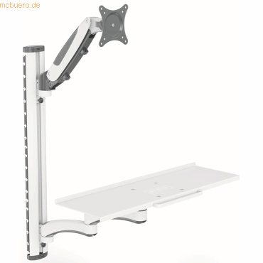 4016032486398 - DA-90451 1 Stück Monitor-Wandhalterung 51 cm (2) - 3048 cm (120) Schwarz Weiß Ausziehbar Drehbar Höhenverstellbar Neigbar Neigbar + Rotierbar