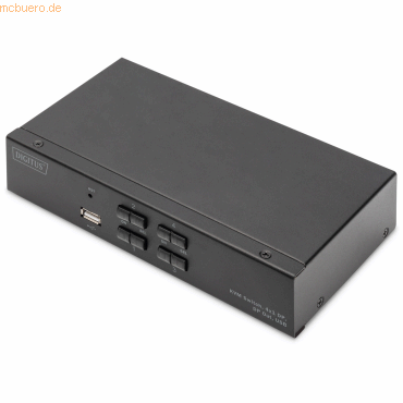 4016032487876 - DS-12891 1+4 Port KVM-Umschalter Display-Port 3840 x 2160 Pixel