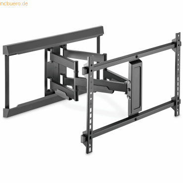 4016032489191 - DIGITUS DA-90454 mounting kit - full-motion - for curved   flat panel - matte black 60 kg 80 200 x 100 mm