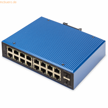 4016032490227 - DN-651158 Industrial Ethernet Switch 16 + 2 Port 10   100   1000 MBit s