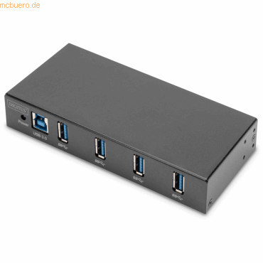 4016032490470 - DIGITUS - hub - industrial line - 4 ports USB-Hubs - 4 - Schwarz