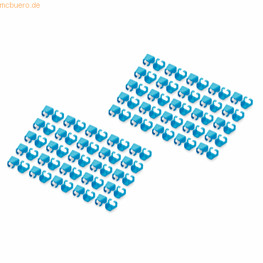 4016032491002 - DIGI A-CC-B - Farbclips für Patchkabel blau 100 Stück