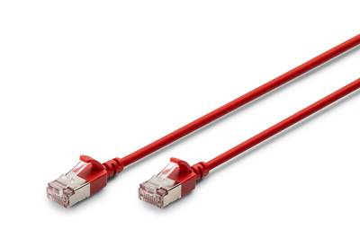 4016032497875 - DIGITUS Patchkabel CAT 6A F FTP Slim 030m rot