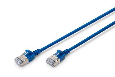 4016032498018 - DIGITUS Patchkabel CAT 6A F FTP Slim 030m blau