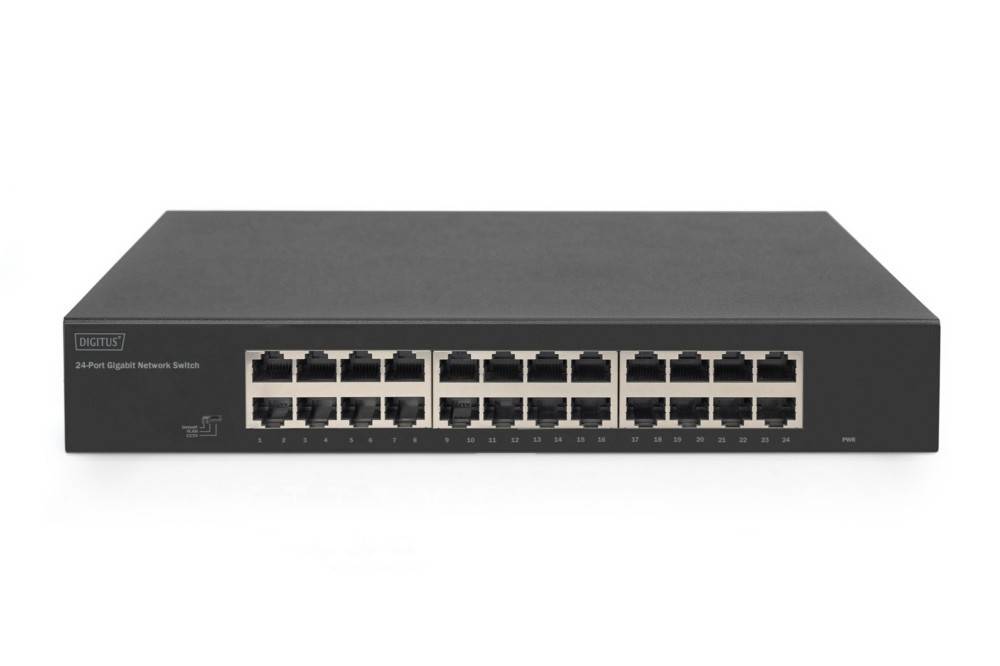 4016032498506 - DIGITUS Switch 24-Port Gigabit 19 unmanaged     schwarz
