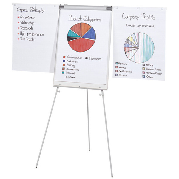 4016058076726 - BüroLine Flipchart Professional 74 x 106 cm grau 4016058076726 Büroring