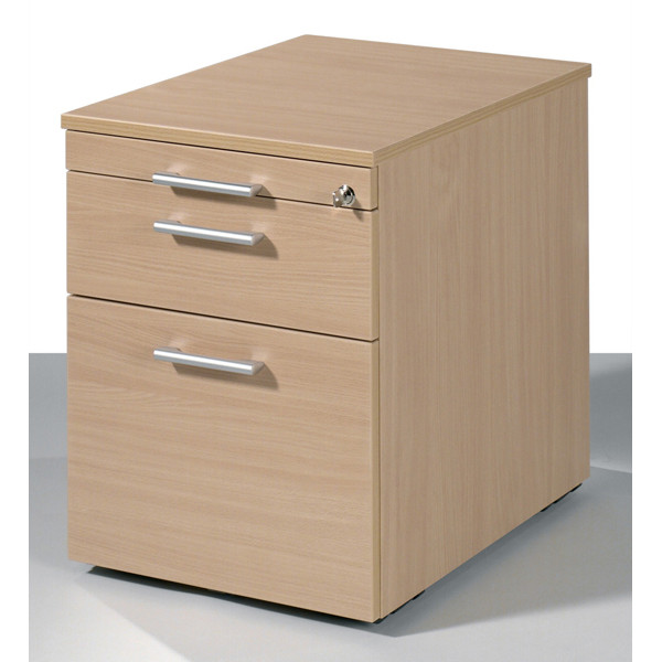 4016058541521 - Rollcontainer Flex 530152BU Holz buche 1 normale Schublade mit extra Hängeregisterauszug mit extra Utensilienauszug abschli 4016058541521 - Rollcontainer Flex 530152BU Holz buche 1 normale Schublade mit extra Hängeregisterauszug mit extra Utensilienauszug abschli