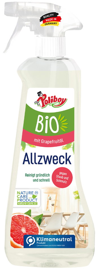 4016100100515 - Bio Allzweckreiniger POLIBOY für alle Möbeloberflächen mit Grapefruit-Duft 500 ml