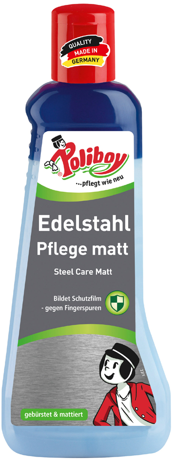 4016100890218 - Poliboy Edelstahl Pflege matt 200 ml