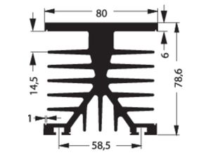 4016138045192 - 10022689 sk 89 75 KL-SSR1 Kühlkörper 12 k w (l x b x h) 80 x 75 x 87 mm - Fischer Elektronik