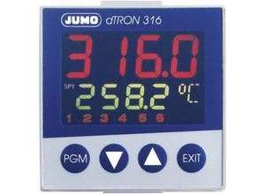 4016138378375 - dTRON 316 PID Temperaturregler Pt100 Pt500 Pt1000 KTY11-6 L J U T K E N S R B C D -200 bis +2400 °C Relais 3 A Analog Strom (L x B x H)