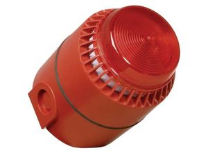 4016138625318 - ComPro Kombi-Signalgeber Flashni Rot Blitzlicht Dauerton 12 V DC 104 dB