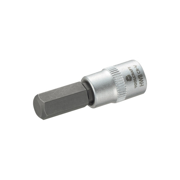 4016138758405 - Toolcraft - 816072 Innen-Sechskant Steckschlüssel-Bit-Einsatz 8 mm 1 4 (63 mm)