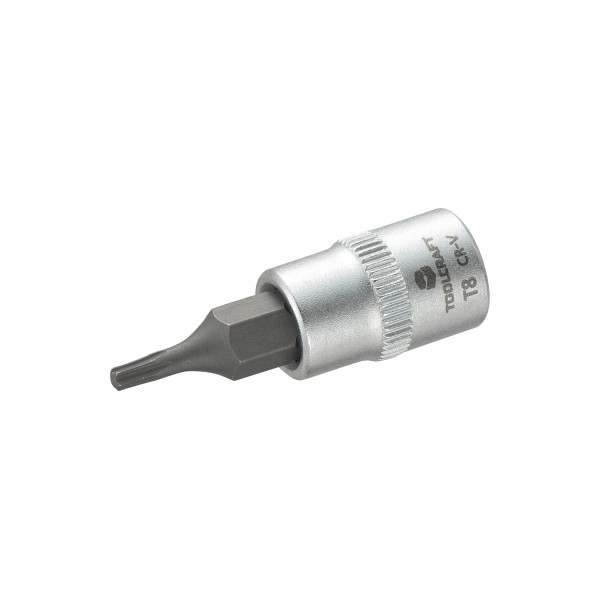 4016138758443 - T-profil steckschlüssel-bit-einsatz t 8 1 4 (63 mm) produktabmessung länge 37MM 81607 - Toolcraft