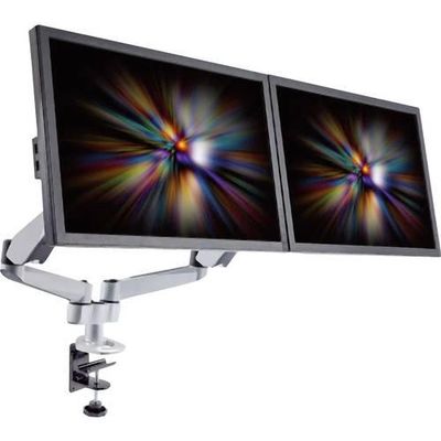 4016138817775 - SP-1624800 SuperFlex 2fach Monitor-Tischhalterung 254 cm (10) - 686 cm (27) Silber-Schwarz Höhenverstellbar Neigbar Schwenkbar