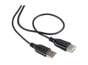 4016138982381 - USB-Kabel usb 20 usb-a Stecker usb-a Buchse 100 m Schwarz SuperSoft-Ummantelung RF-4080 - Renkforce