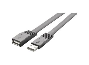 4016138984323 - USB-Kabel usb 20 usb-a Stecker usb-a Buchse 100 m Schwarz hochflexibel RF-4087404 - Renkforce