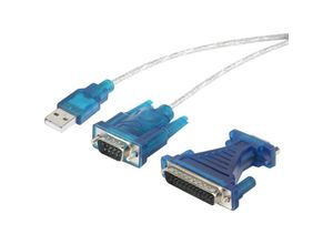 4016139053523 - Usb 11 Adapter [1x D-SUB-Stecker 9pol D-SUB-Stecker 25pol - 1x usb 11 Stecker a] ver - Renkforce