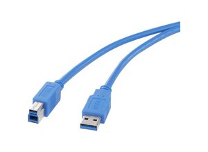 4016139067032 - USB-Kabel usb 32 Gen1 (usb 30   usb 31 Gen1) usb-a Stecker usb-b Stecker 180 m Blau v - Renkforce