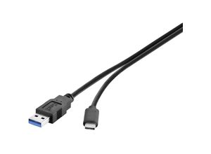 4016139086583 - USB-Kabel usb 32 Gen1 (usb 30   usb 31 Gen1) usb-a Stecker usb-c® Stecker 050 m Schwa - Renkforce