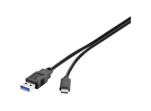 4016139086590 - USB-Kabel usb 32 Gen1 (usb 30   usb 31 Gen1) usb-a Stecker usb-c® Stecker 100 m Schwa - Renkforce