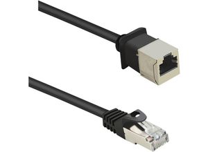 4016139090313 - RF-4394124 RJ45 Netzwerkkabel Patchkabel cat 5e f utp 050 m Schwarz Verlängerungskabel m - Renkforce