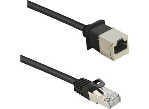 4016139090320 - RF-4394121 RJ45 Netzwerkkabel Patchkabel cat 5e f utp 100 m Schwarz Verlängerungskabel m - Renkforce