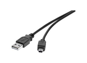 4016139091969 - USB-Kabel usb 20 usb-a Stecker USB-Mini-B Stecker 015 m Schwarz vergoldete Steckkontakt - Renkforce