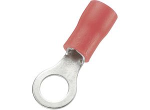 4016139256641 - 746061 Ringkabelschuh Querschnitt (max)=150 mm² Loch-Ø=52 mm Teilisoliert Rot 100 - Tru Components