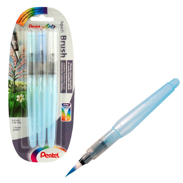 4016284338841 - PentelArts Aquash Pinselstift Inhalt 7 ml 3er Set