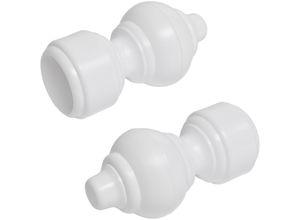 4016318001765 - Gardinenstangen-Endstück Liedeco Gardinen (Set 2-St) für Gardinenstange Ø 28 mm weiß